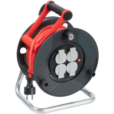 Lectra Technik Kft. Kábeldob 50 méteres kábellel, 4 dugalj, szürke/piros villanyszerelés