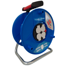 Lectra Technik Kft. Kábeldob kábel nélkül 4 dugalj, kék villanyszerelés