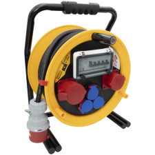 Lectra Technik Kft. Kültéri kábeldob 25 méteres kábellel, 5 dugalj (Brobusta) villanyszerelés