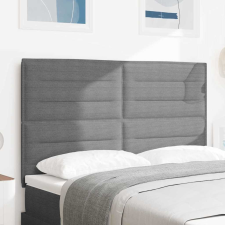  LED ágytámla LED -es lámpákkal Világosszürke 144 cm Poliészter ágy és ágykellék