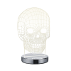  LED asztali lámpa Reality Skull króm R52461106