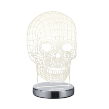  LED asztali lámpa Reality Skull króm R52461106 világítás