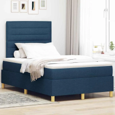  LED Box Spring Ágy matracmal Kék 120 x 200 cm szövet ágy és ágykellék
