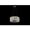  LED csillár CC41003/400CH, Átmérő 40 cm, Magasság 120 cm, Hideg/Fehér/Meleg fény, Dimmelhető, Ezüst, Kristály, Acél