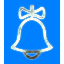 LED-es ablakdísz, harang, 19cm, 4,5V világítási kellék