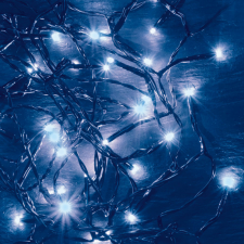  LED-es beltéri fényfüzér, kék, 50 LED karácsonyfa izzósor