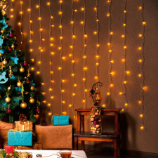  LED-es fényfüggöny karácsonyfa izzósor