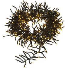  LED-es fényfüzérköteg 576 db melegfehér LED fekete kábellel 7,2 m karácsonyfa izzósor