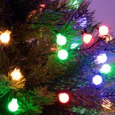  LED-es gömb fényfüzér karácsonyfa izzósor