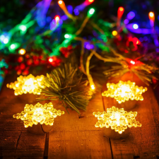  LED-es jégkristály dekoráció - elemes - 4 db / csomag karácsonyi dekoráció