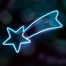  LED-es neon light figura, hullócsillag karácsonyi dekoráció