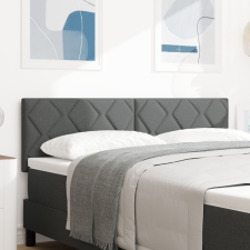  LED fejtámla gyémánt blokk dizájn sötétszürke 144 cm kárpit ágy és ágykellék