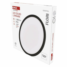 LED felületi lámpatest FLORI fekete, fehér, 18W, semleges fehér (ZM1404) világítás