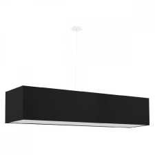 LED függő mennyezeti lámpa SANTA 5xE27 téglalap alakú csillár 120cm fekete SOLLUX világítás