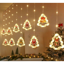 LED karácsonyfa függöny fények 3m 10 USB karácsonyfa izzósor