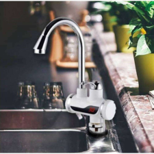  LED kijelzős átfolyós vízmelegítő 3 kW teljesítménnyel, függőleges csatlakozóval kisháztartási gépek kiegészítői