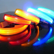  LED kutya nyakörv világító kutyanyakörv zöld S nyakörv, póráz, hám kutyáknak