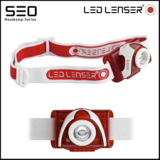 LED Lenser fejlámpa SEO5 piros elemlámpa