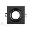 LED line ® downlight aluminium square adjustable SLIM black brushed AKROS
