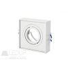 LED line ® downlight recessed-mounted square white CUBO MIDI