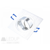 LED line LEDOM Downlight alu. square silver brushed adjustable
