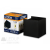 LED line LEDOM Outdoor wall mounted luminaire LED 2x3W 4000K IP54 black CUBE