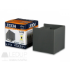 LED line LEDOM Outdoor wall mounted luminaire LED 2x3W 4000K IP54 gray CUBE