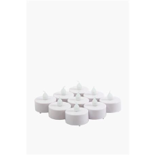 . Led mécses, 10 db, fehér fényű party kellék