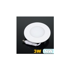LED Mini kör LED panel (85 mm) 3W - természetes fehér villanyszerelés