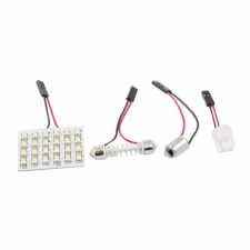  Led panel fehér 24 leddel 3 féle adapterrel autó tuning
