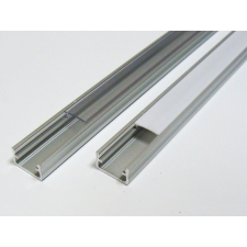  Led profil led szalagokhoz, Standard, ezüst 1 méteres, alumínium villanyszerelés