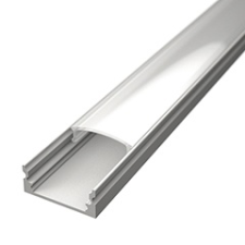 LED Profiles ALP-002 - Aluminium U profil fehér, LED szalaghoz, opál burával villanyszerelés