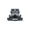  LED süllyesztett lámpatest Trio Pamir fekete 650410132