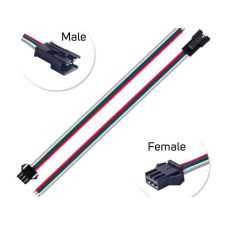  LED-szalag táp- és adatcsatlakozó (3pin; apa-anya pár) világítási kellék