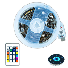 LED szalag távirányítóval és bluetooth-szal világítási kellék