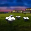  LED szolár kutya tappancs alakú lámpa - leszúrható, műanyag