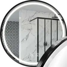  LED Tükör 90cm MMJ Black fürdőszoba bútor