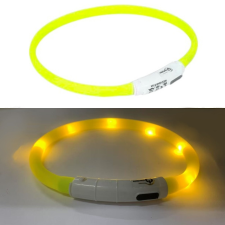  LED vágható világítós nyakörv-72cm - Sárga nyakörv, póráz, hám kutyáknak