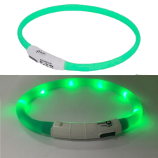  LED vágható világítós nyakörv-72cm - Zöld nyakörv, póráz, hám kutyáknak