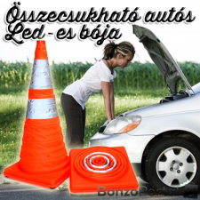 Ledes elakadásjelző bója / terelőkúp - összecsukható, 50 cm autó tuning