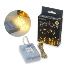  Ledes fényfüzér meleg fény - 5m dekorációs kellék