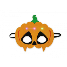  LEDes Halloween tök maszk 17x16cm jelmez