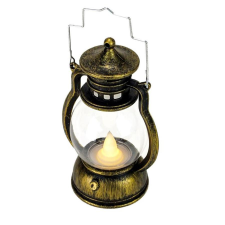  Ledes mécses, antik arany szinű. Mérete: 60x123 mm dekorációs kellék