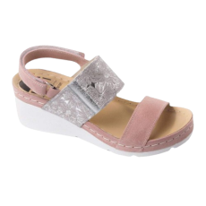 Ledi 107 Szandál púder/ezüst színű (40-es méret)