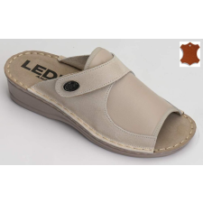 Ledi 611/BE halluxos tépőzáras női papucs bézs színben munkavédelmi cipő