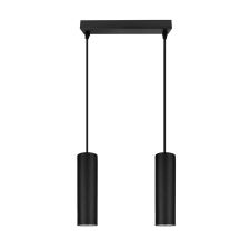 Ledlux LX-1393 függesztett mennyezeti lámpa,2xGU10, fekete világítás