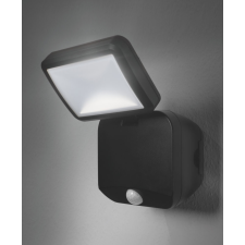 Ledvance Battery LED Spotlight Single Black, kültéri, fekete LED SPOT reflektor fény- és mozgásérzékelővel, 4 W, foglalat: LED modul, IP54 védelem, 4000K színhőmérséklet, 260 lm fényerő, 2 év garancia kültéri világítás