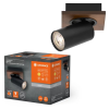 Ledvance Gmbh LED fali mennyezeti lámpa, felületre szerelhető, 3,4 W, 230 lm, 3000 K, meleg, szabályozható fényerővel, dekoratív barna, fekete pontfény, higany, Ledvance