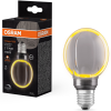 Ledvance Gmbh Osram E27 LED 4W, 110 lm, 1800 K, candlelight, dimmelhető, füstszínű üveg-10 W izzó helyett - Vintage 1906 DIM Classic Globe80 Smoke filament