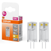 Ledvance Gmbh Osram G4 LED tűlábas, 0,9W, 100 lm, 2700 K, melegfehér, műanyag-10 W izzó helyett, 2 darabos, 2 darabos - Special Pin Clear